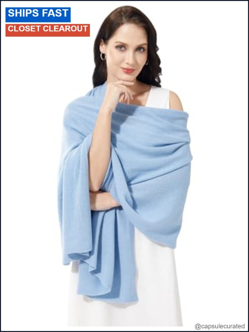 Cashmere Wool Blend Wrap Scarf Stole Pashmina Shawl Travel